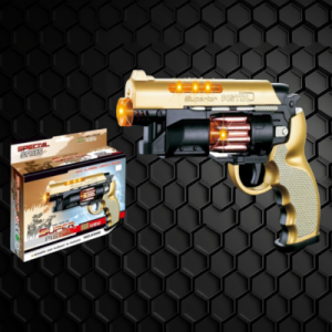 LED Gun With Sound 3 AA Batteries Included