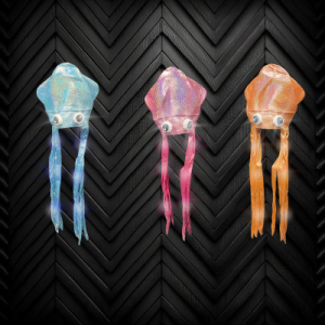 Long Iridescent Assorted Color Squid Hat