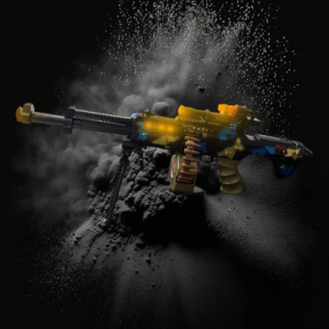 Flashing Machine Gun In Gift Box