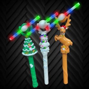 3 Assorted Christmas Windmill Wand