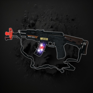 LED Black Machine Gun In Bag