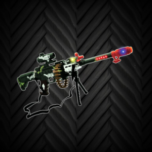 Camo Machine Gun With Stand