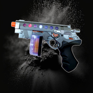 Flashing Revolver With Sound In Gift Box