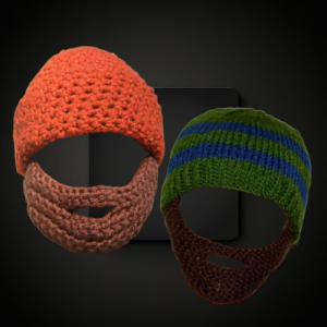 Assorted Color Knited Beanie Hat With Beard