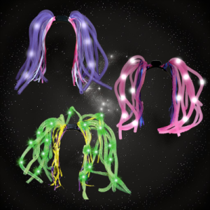 Assorted Color Tentacle Bopper Headband Pink,Purple,Green