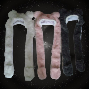 Assorted Color Long Fuzzy Mouse Hat