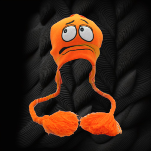 M7M'S Big Face Orange Laplander Hat