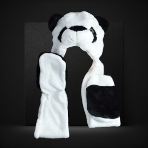 Long Double Sided Panda Animal Hat