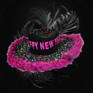 Happy New Year Fiber Optic Show Daddy Hat