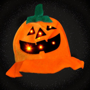 LED Flashing Pumpkin Hat