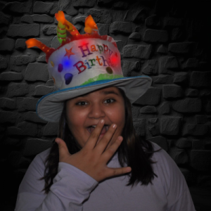 Flashing Birthday Cake Hat