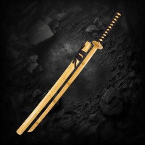 Hand Carved Wooden Sword With Sheath