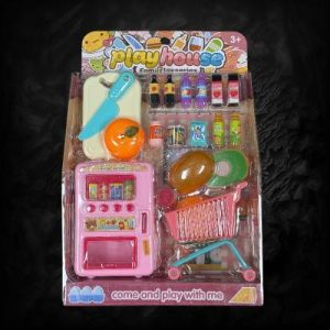 Carded Grocery Shopping Play Set With Cart And Food