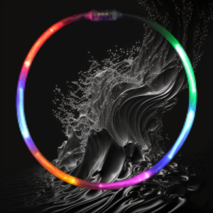 5 LED Chasing Necklace Multi-Color