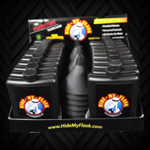Plastic Flask With Funnel. . (Sold Per Display.)