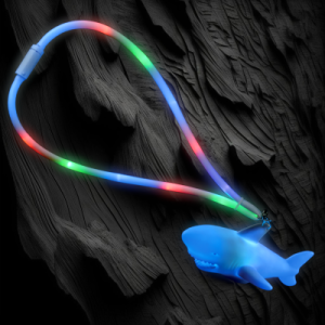 Flashing Shark Charm With Flashing Lanyard