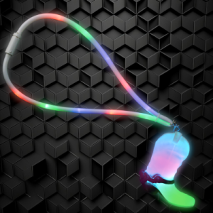 LED Multi-Color Flashing Lanyard With Cowboy Boot Charm