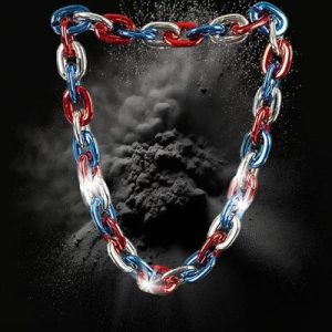 Red/White/Blue Chain Link LED Necklace B26C