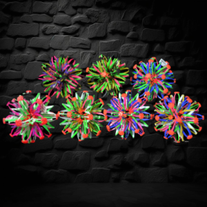 Rainbow Non-Flashing Expand Ball 4 Assorted Colors