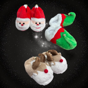 Assorted Style Plush Childrens Slippers