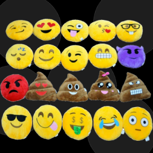 Plush Emoji Pillow 20 Assorted Styles