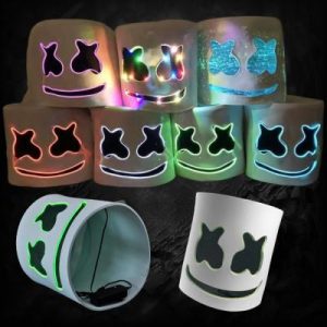 Multi Color Light Up Marshmellow EL Mask