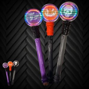 Assorted Witch, Pumpkin Spinner Wand