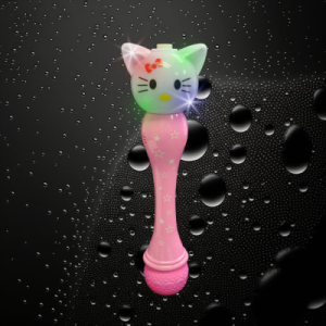 LED Flashing Kitty Bubble Wand