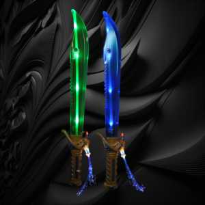 LED Flashing Shark Blade Sword Assorted Color Green/Blue