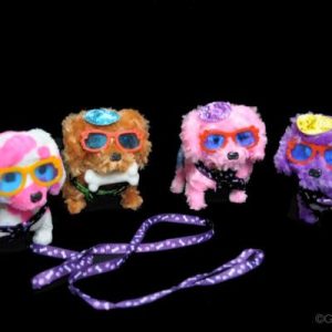 Assorted Style Toy Dog With Attached Leash