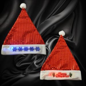 Flashing Santa Hast Assorted Styles
